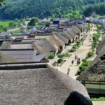 時代劇のセットのような会津大内宿で名物の｢ネギそば｣に舌鼓