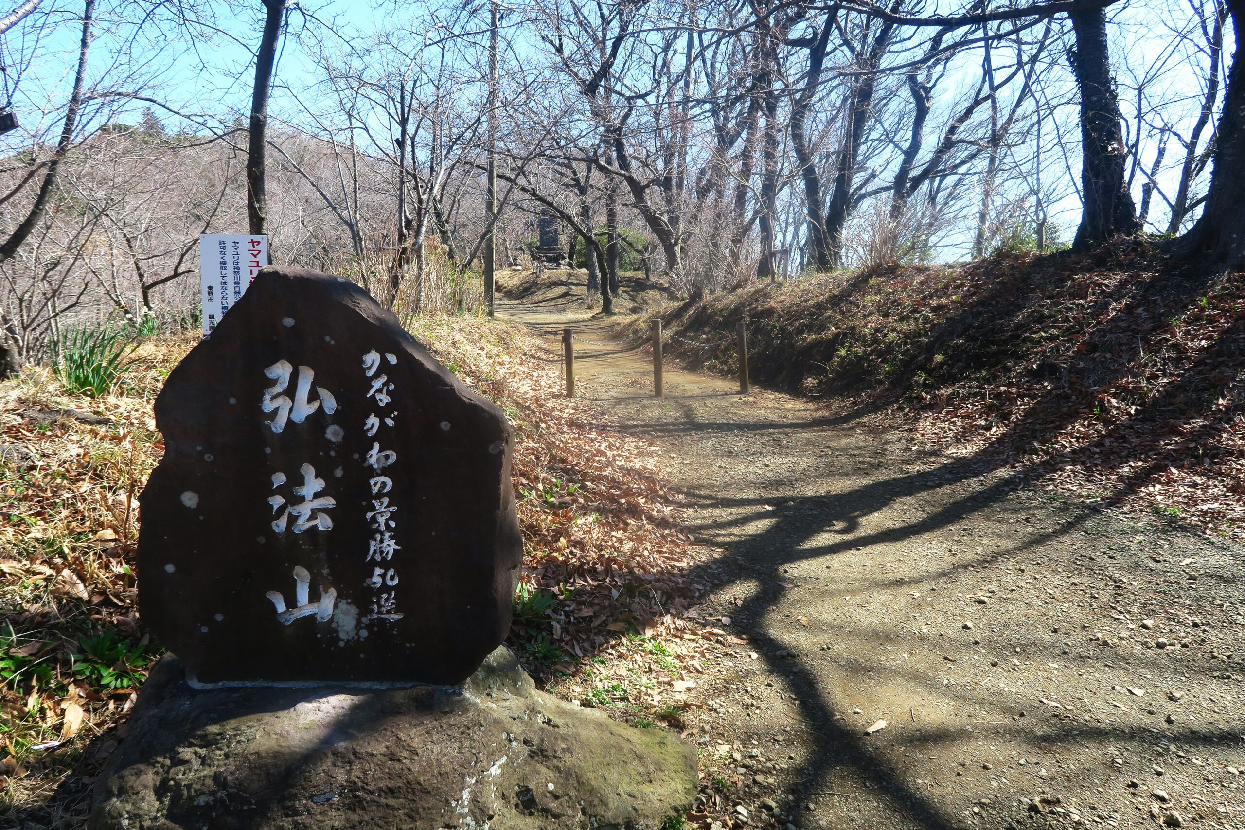 四つの山頂を踏破し眺望と尾根歩きを楽しむ縦走コース弘法山